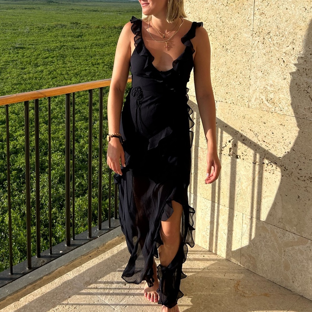 Blue wrap dress - Picture 5 of 8